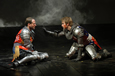 Andrew Long as Hotspur and Christopher Kelly as Prince Hal in The Shakespeare Theatre's production of William Shakespeare's "Henry IV, Part 1," directed by Bill Alexander. Photo by Richard Termine.